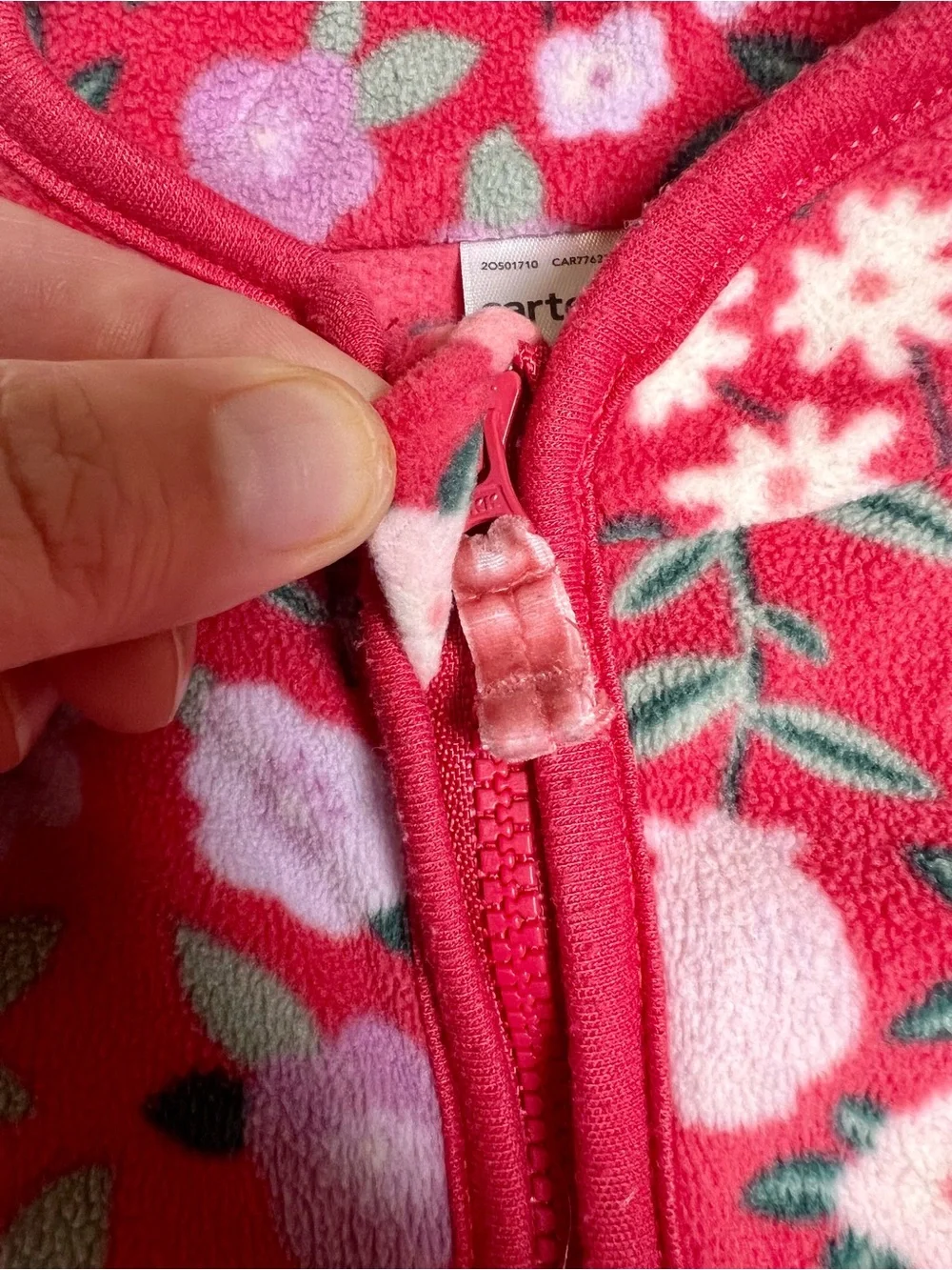 Carter's Rose Floral Girl’s Fleece Vest